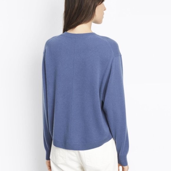 VINCE Cashmere Shirttail Crewneck Sweater XS - Picture 3 of 11